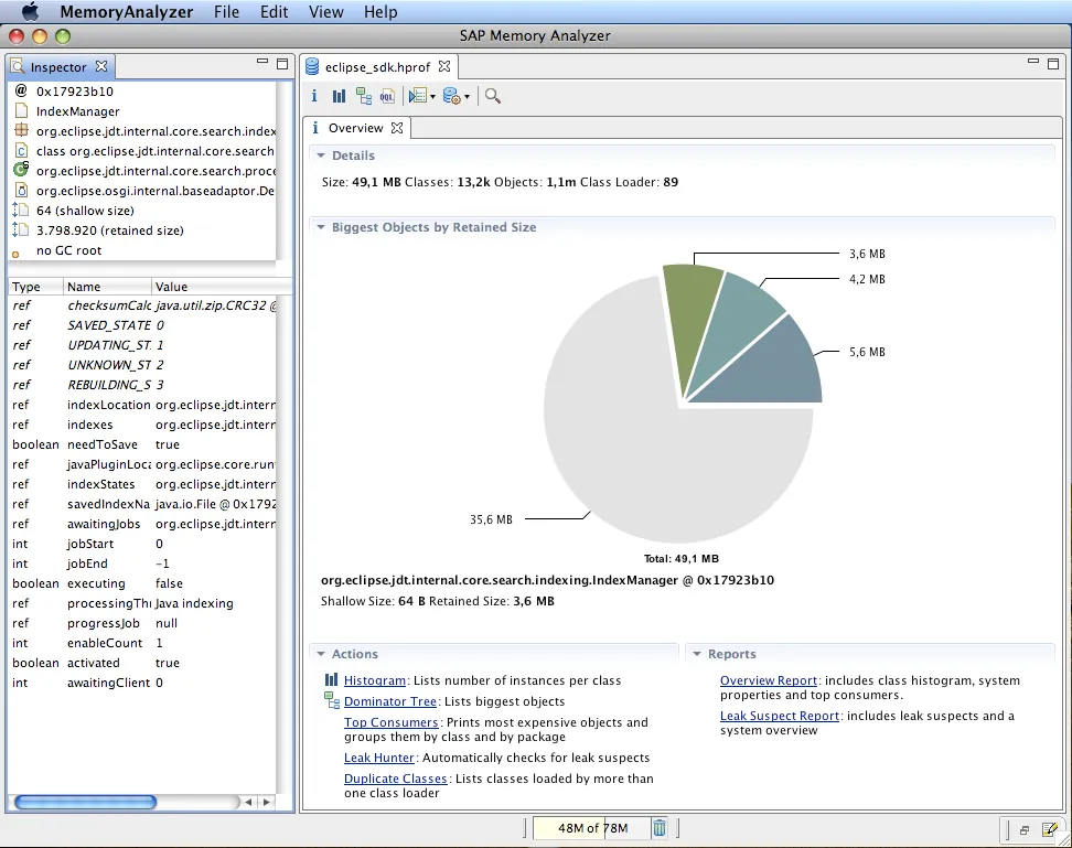 Eclipse Memory Analyzer - Performance Monitoring Tool