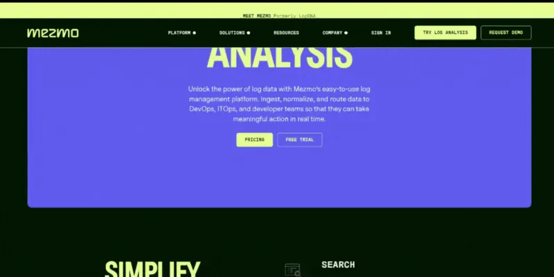 Mezmo (LogDNA) Log Management Tool