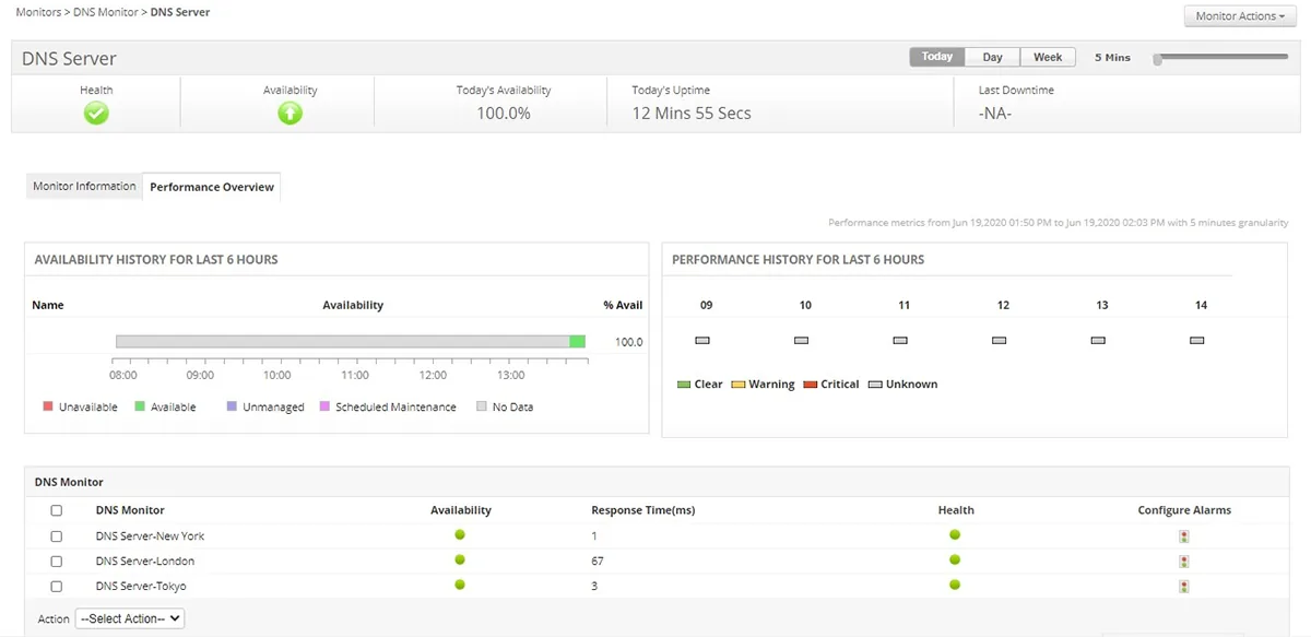 DNS Monitoring - ManageEngine