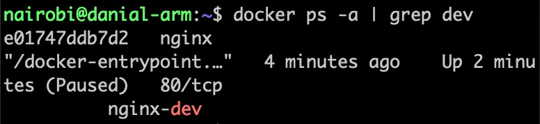 Docker Pause Container