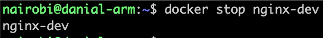 Docker Stop Container