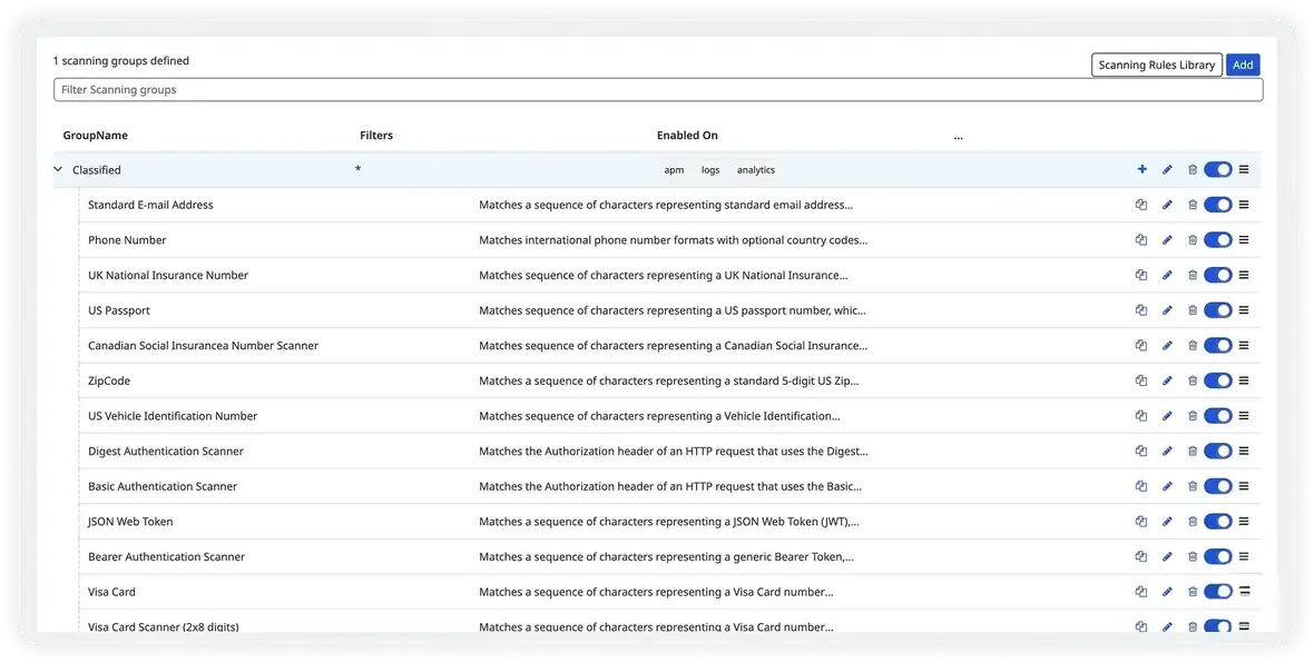 Atatus Sensitive Data Classifier