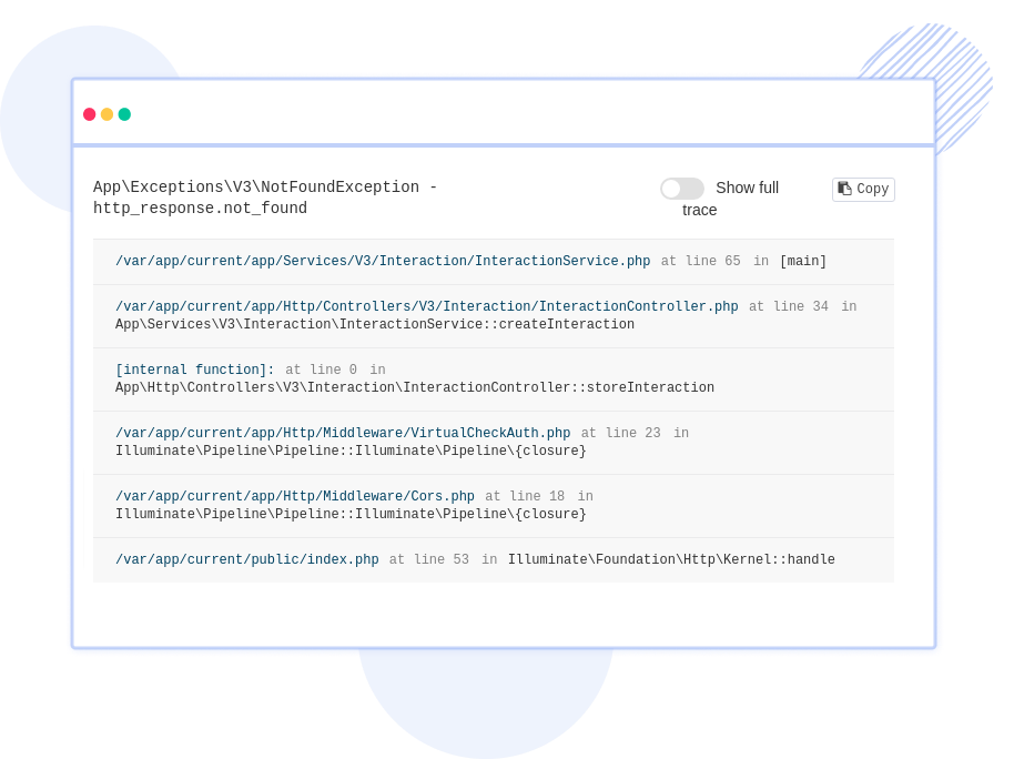 Stack Trace