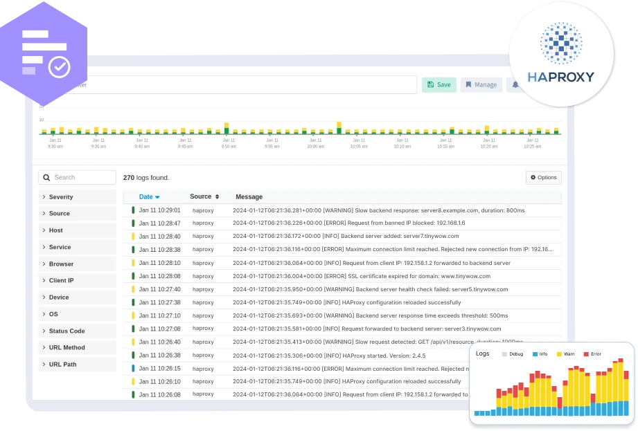 HAProxy Logs Monitoring